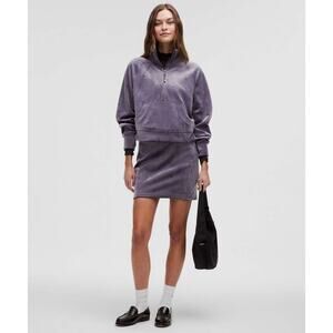 Lululemon Scuba HR High Rise Mini Skirt Sz. M Night Fall Purple Velvet $88 - NWT